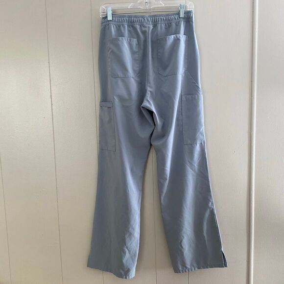 Dickies EDS Essentials Gray Scrub Set Size M Stretch Medical Uniform Top & Pants - Picture 4 of 16
